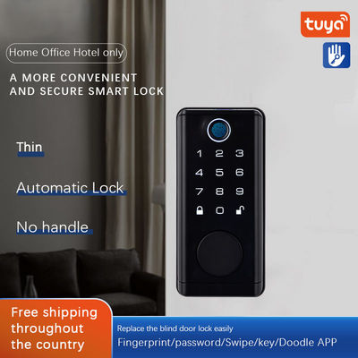S919-8 TTLock Tuya BLE App Digital Biometric Fingerprint Code Card Key Smart Door Lock for Home