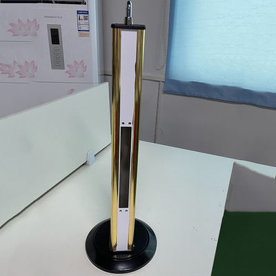 Aluminum Alloy and Wood Fingerprint Door Lock Display Stand 120x610mm 3.5kg 60mm Thickness