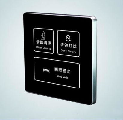 Hotel Smart Touch Switch with 5 Years Warranty Customizable Color and Crystal Tempered Glass Panel Room Number Door Plate