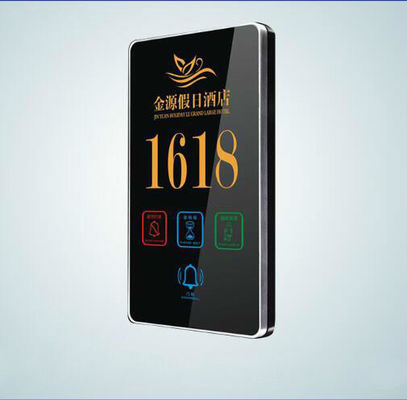 Hotel Electronic Doorplate with 5 Years Warranty Standard 86 Bottom Box and Touch Control for Hotel Room Service