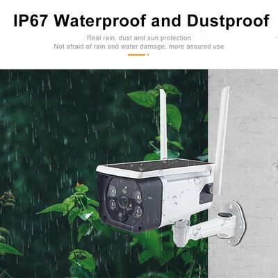 High Security Camera H.265 IP67 Waterproof Two-way Audio NIGHT VISION Waterproof Wifi Tuya Solar Camera