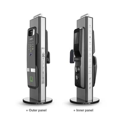 Qleung S924 Max Multi-Language 3D Face Tuya APP Lock Password Key Code Biometric Fingerprint Smart Lock for Aluminum/Wood Cloud