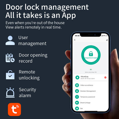 S931MAX 3D Face Recognition Tuya Active Video Calling Smart Door Lock with 6068-24*240mm Mortise
