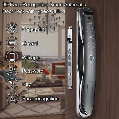 Face ID Интеллектуальный дверной замок Tuya Интерком IC Card App Управляемый умным дверным замком