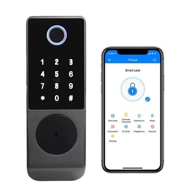 IP65 TTlock Bluetooth Управляемый дверной замок Биометрический отпечаток пальца