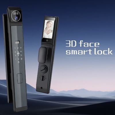 3D распознавание лиц умный замок с видеозвонками и 4200 мАч аккумулятор