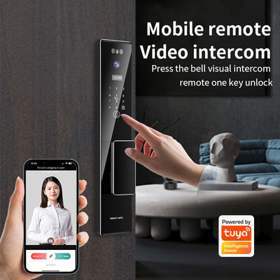 3D распознавание лиц Tuya APP Интерком камера биометрический отпечаток пальцев умные замки для дома