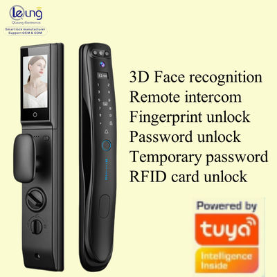 Qlleung S931MAX Автоматический 3D Face ID Видео Интерком Карта отпечатков пальцев Ключевой код Tuya APP Удаленное управление Умный замок двери