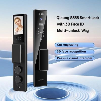 S555 Умный дверной замок с кодом карты Tuya Wifi отпечаток пальца для дома квартиры