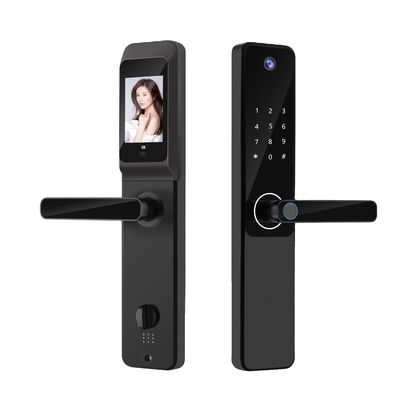 S802Pro HD Camera Inteligente Tuya Biometric Fingerprint IC Card Key Smart Home Door Lock с подключением к WiFi
