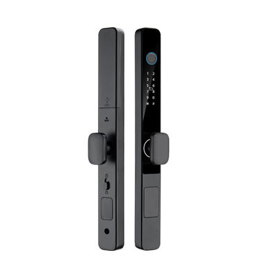 Qleung S608 Водонепроницаемые умные цифровые замки TTlock Tuya для раздвижных стеклянных дверей из алюминия с отпечатком пальца для дома