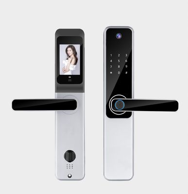 Qleung Tuya Wifi App Camera Locks Биометрический замок с распознаванием отпечатков пальцев Код IC Card Key S802Pro Home
